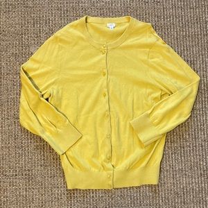 Jcrew cardigan, S, gold/mustard yellow
